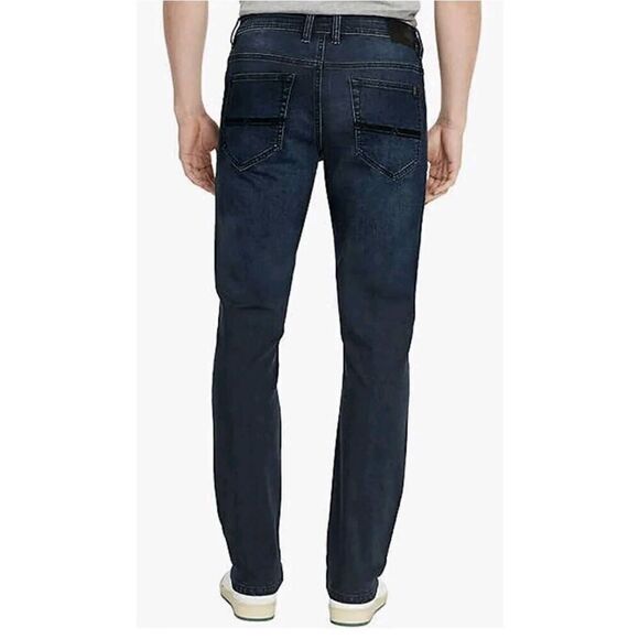 buffalo david bitton jeans mens axel slim stretch extendable coupe 40x34 - Dark - Picture 9 of 10